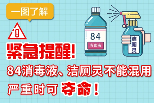 潔廁靈和84消毒液一起用了怎么辦
